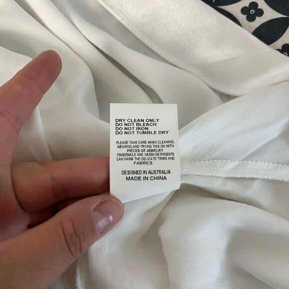 Elliatt Saronic One-Shoulder White Mini Cocktail Dress Size S - Picture 11 of 11